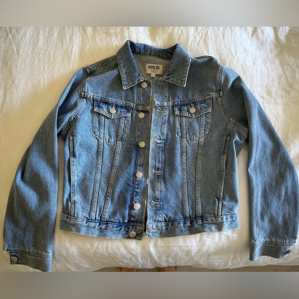 Agolde Clarity Blue Denim Jacket